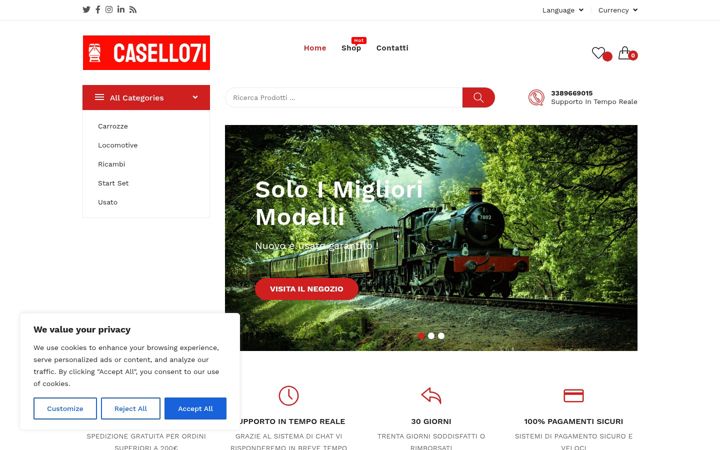 Screenshot di casello71.it
