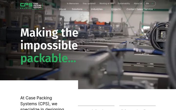 Skærmbillede af casepacker.nl