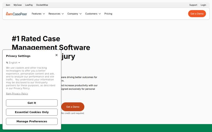 Skjermbilde av casepeer.com