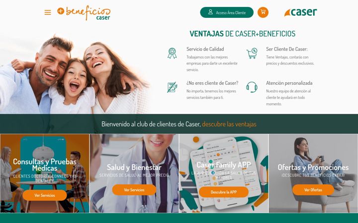 Screenshot ta' casermasbeneficios.es