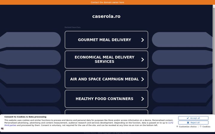 Screenshot of caserola.ro