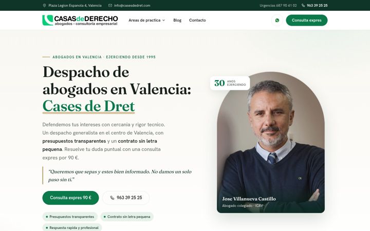 Screenshot of casesdedret.com