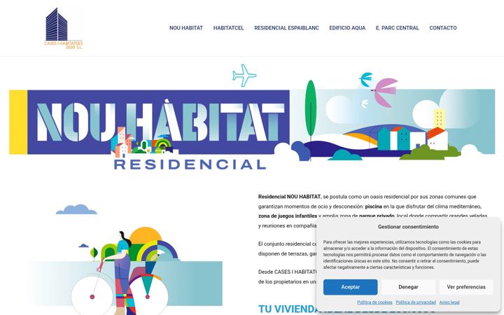 Screenshot of casesihabitatges.com