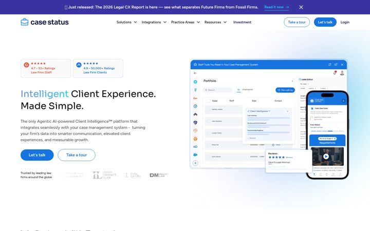 Screenshot of casestatus.com