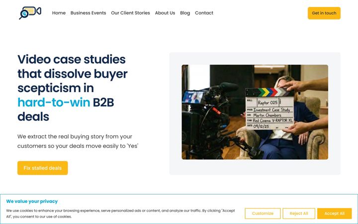 Screenshot of casestudycrew.co.uk