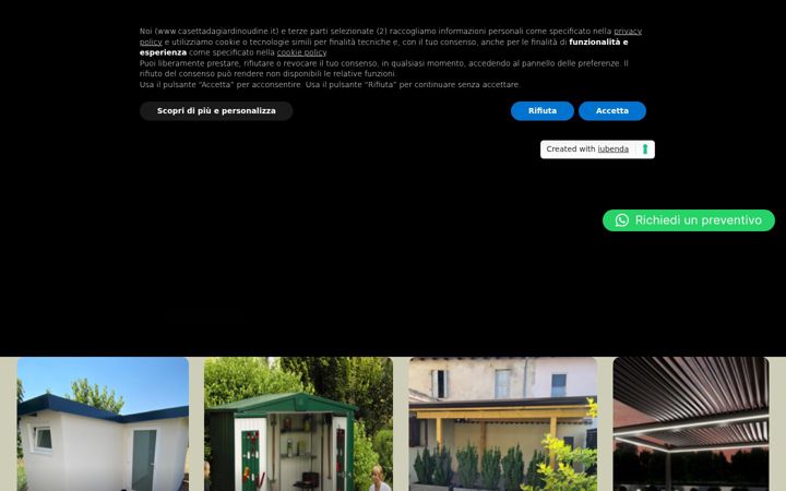 Screenshot di casettadagiardinoudine.it