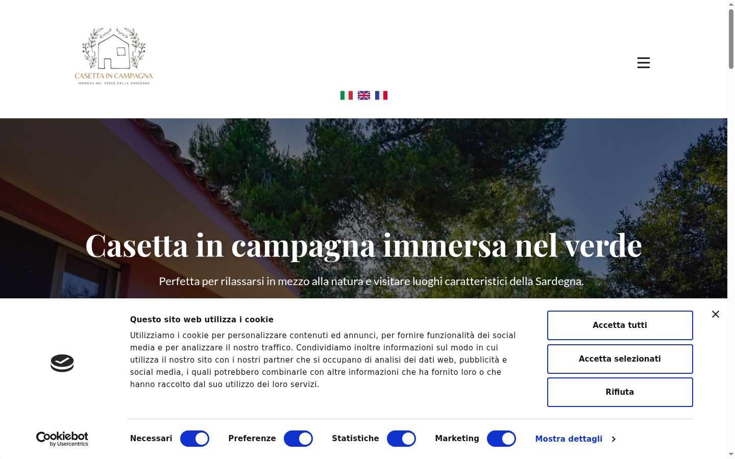 Capture d'écran de la bannière de consentement affichée avant toute interaction