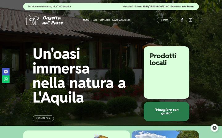 Screenshot von casettanelparco.it