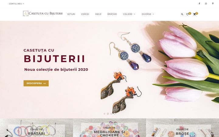 Screenshot of casetutacubijuterii.ro