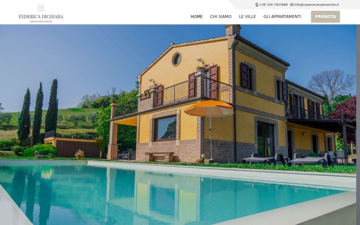 Screenshot of casevacanzamarche.it