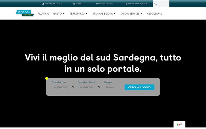 Screenshot di casevacanzapula.it