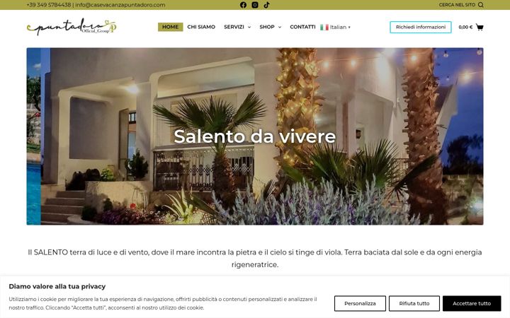Screenshot of casevacanzapuntadoro.com