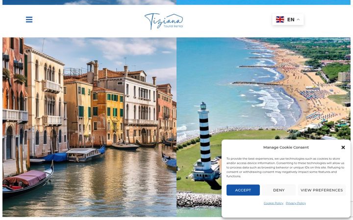Screenshot di casevacanzatiziana.it
