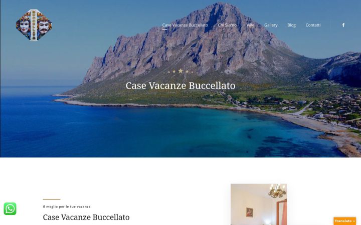 Screenshot di casevacanzebuccellato.it