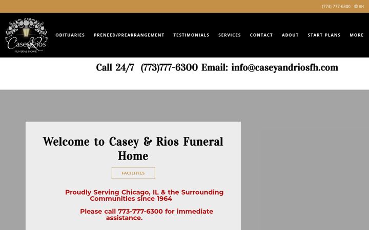 Screenshot of caseyandriosfh.com