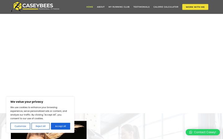 Screenshot of caseybees.co.uk
