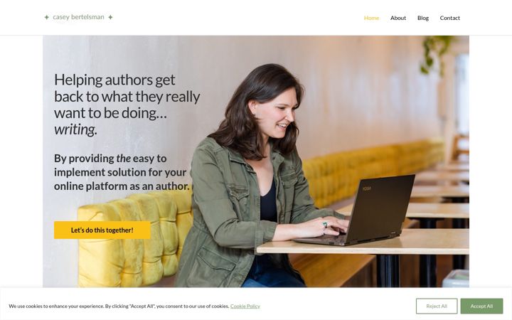 Screenshot of caseybertelsman.com