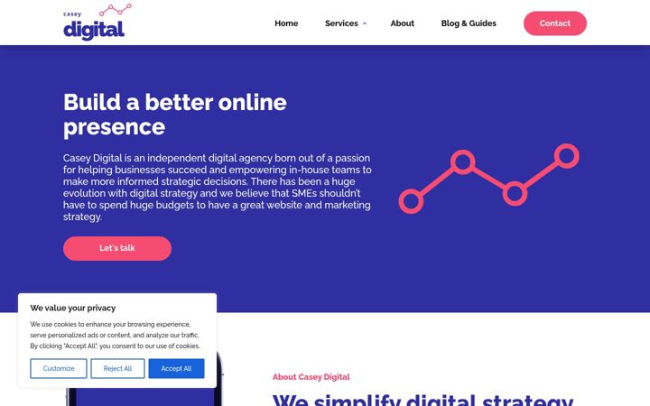 Screenshot of caseydigital.co.uk