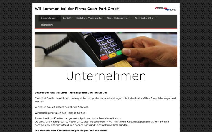 Screenshot of cash-port.de