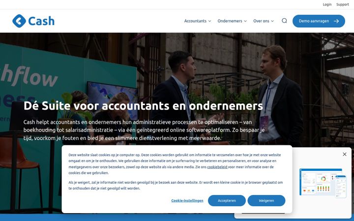 Screenshot of cash.nl