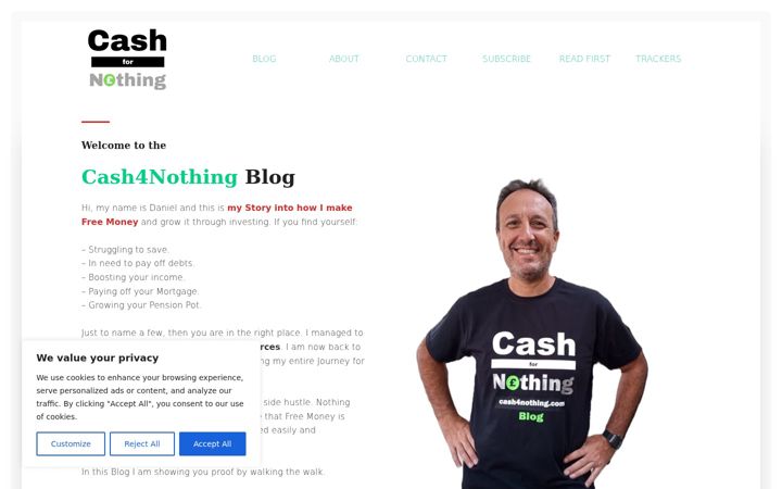 Screenshot of cash4nothing.com