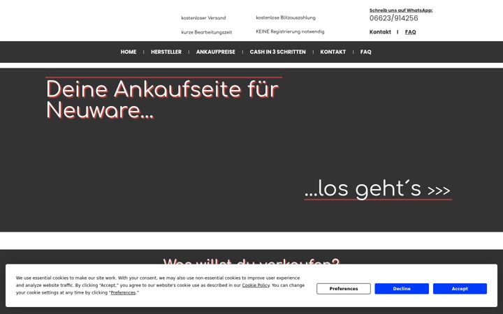 Screenshot of cash4tec.de