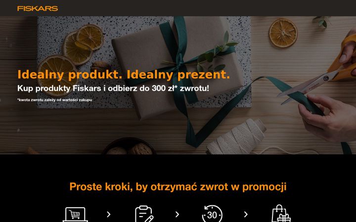 Screenshot of cashback-fiskars.pl