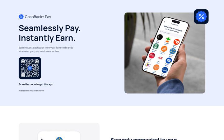 Screenshot of cashbackplus.app