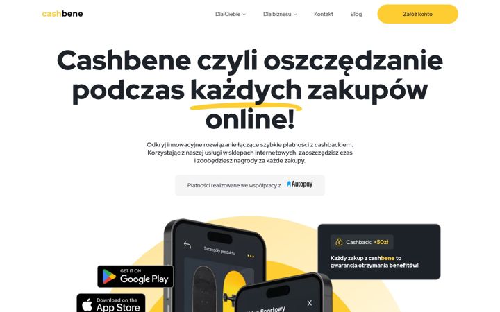 Screenshot of cashbene.com
