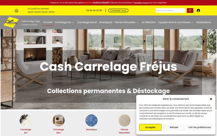 Screenshot του cashcarrelage83.fr