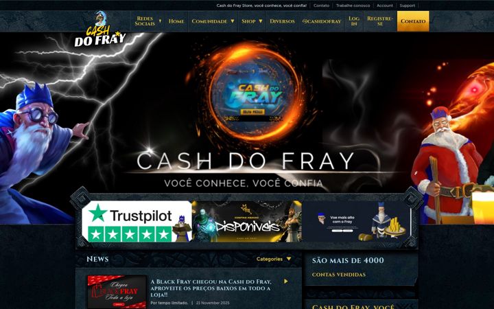 Ekrānuzņēmums no cashdofray.com.br