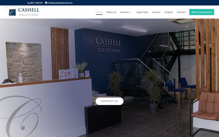 Screenshot of cashellsolicitors.ie