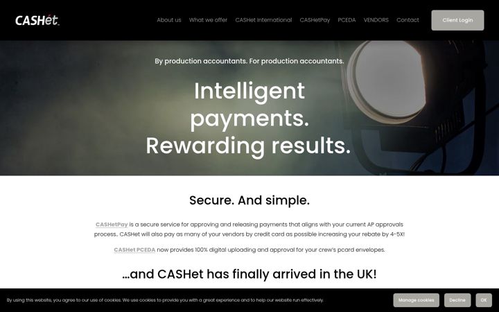 Screenshot of cashet.com