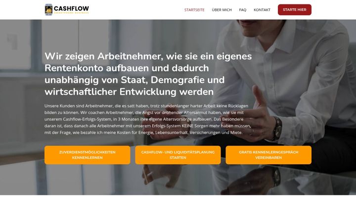Screenshot of cashflow-smartphone.business