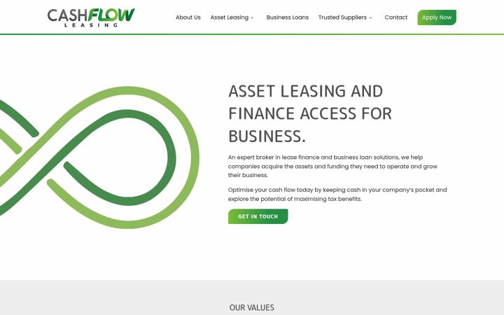 Screenshot of cashflowleasing.co.uk