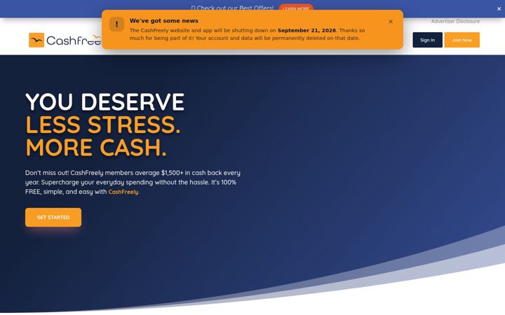 Screenshot di cashfreely.net