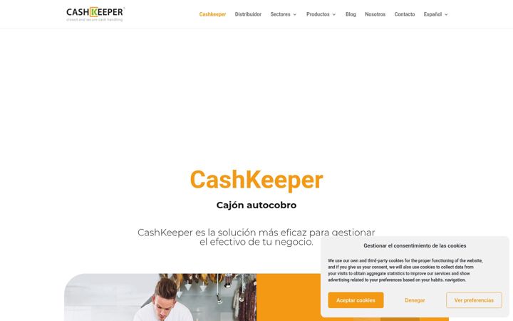 Screenshot ta' cashkeeper.es