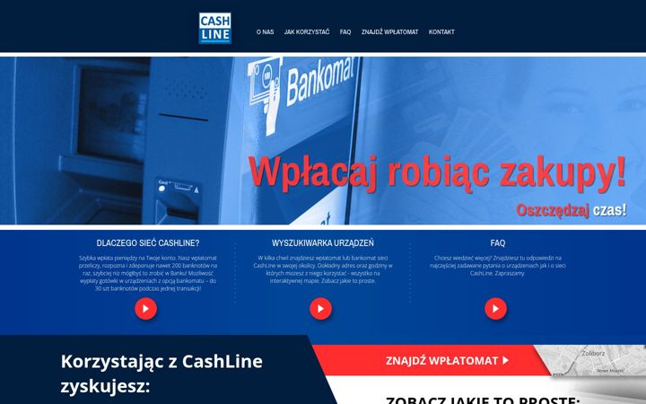 Screenshot of cashline.pl