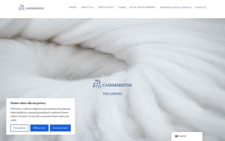Screenshot of cashmerefine.com