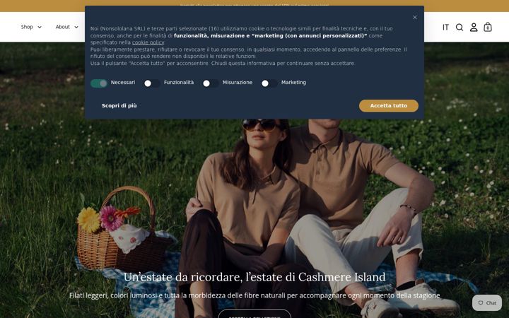Screenshot of cashmereisland.com