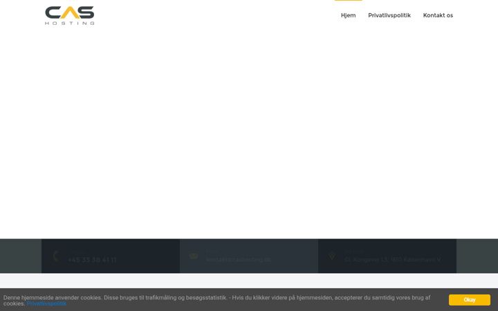 Screenshot of cashosting.dk