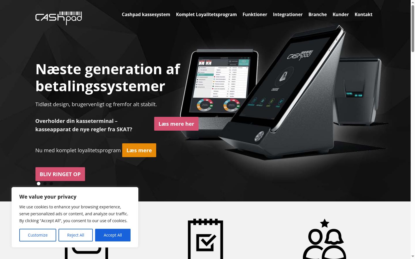 Screenshot tal-banner tal-kunsens muri qabel kwalunkwe interazzjoni
