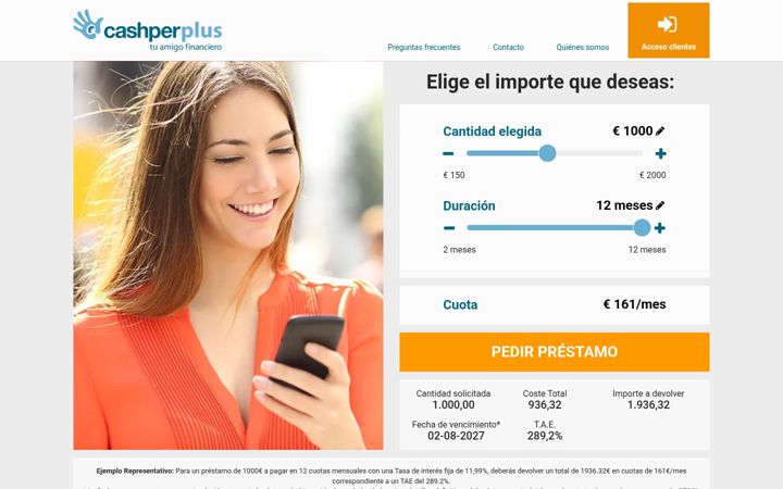 Screenshot of cashperplus.es