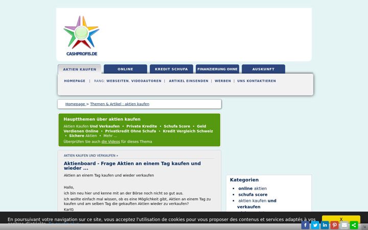 Screenshot of cashprofis.de