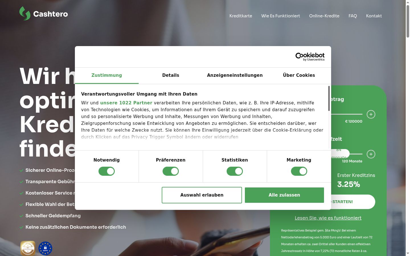 Sutikimo reklamjuostės, rodytos prieš bet kokią sąveiką, ekrano kopija