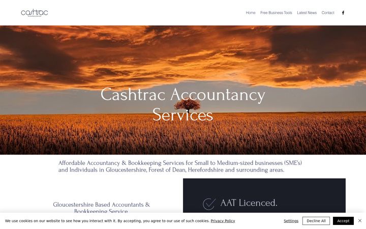 Screenshot of cashtrac.co.uk