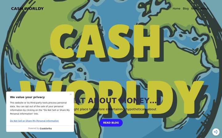Screenshot of cashworldy.com
