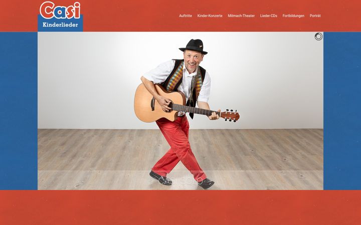 Screenshot of casi-kinderlieder.de