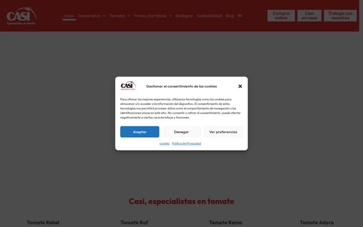 Zrzut ekranu casi.es