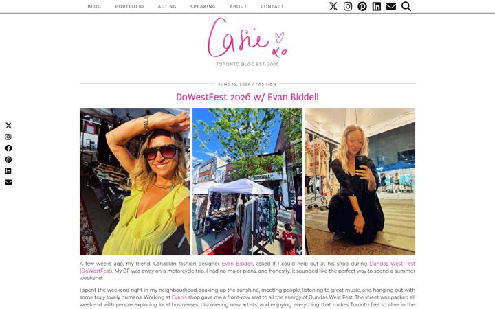 Screenshot of casiestewart.com